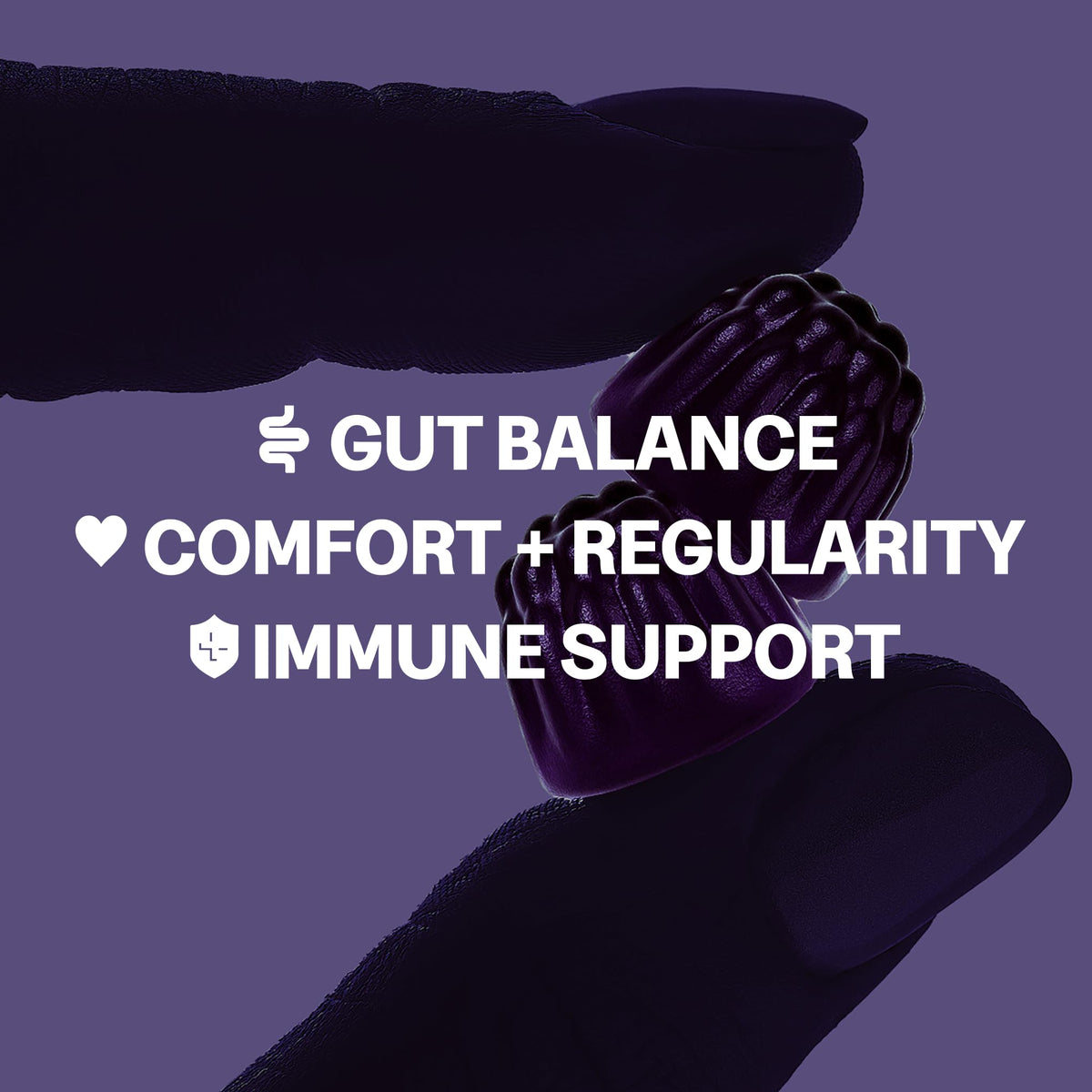 Tonic Health Kids Prebio & Probio Gummies - Blackcurrant - 60 Count - Vegan - Gut & Immune Health - Ages 3-12 - No Added Sugar - New - BBE 07/2027