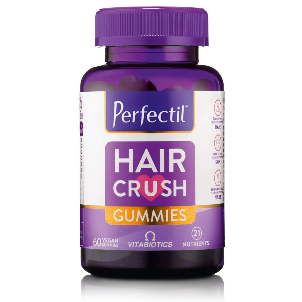 Perfectil Hair Crush Vegan Vitamin Gummies - New - BBE 12/2026