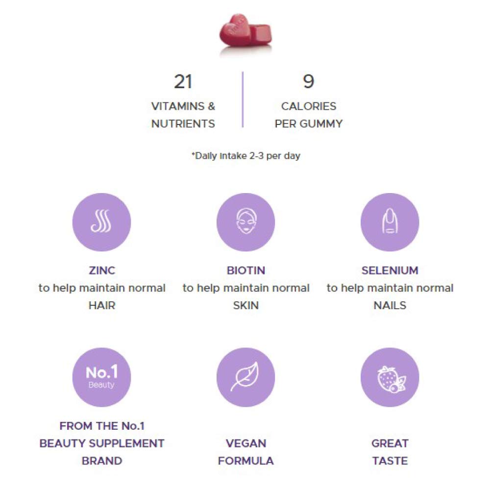 Perfectil Hair Crush Vegan Vitamin Gummies - New - BBE 12/2026