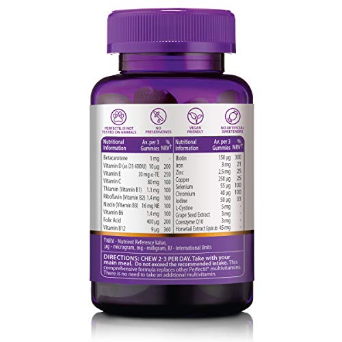 Perfectil Hair Crush Vegan Vitamin Gummies - New - BBE 12/2026