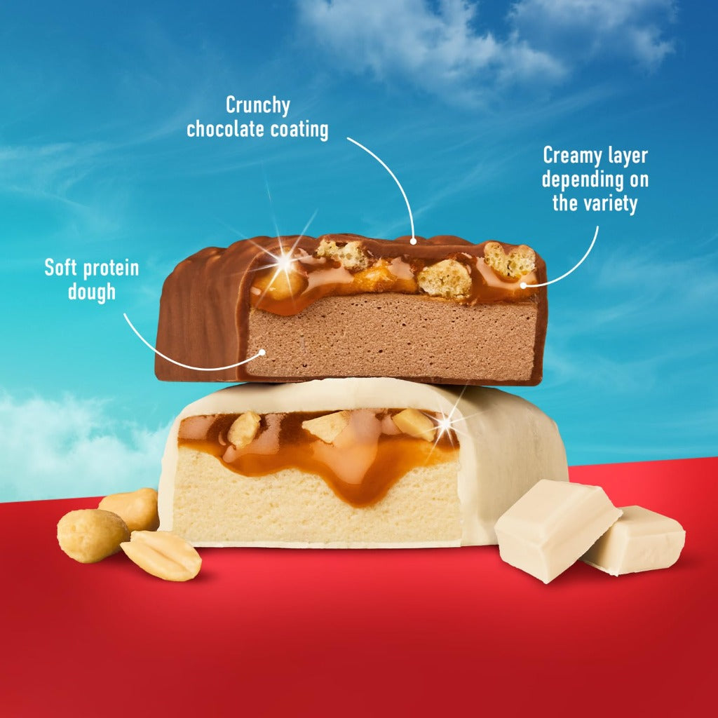 MORE Soft Protein Bar - Caramel Crunch - 10 x 50g - High Protein No Added Sugar Snack Bar - Like New - BBE 09/2026