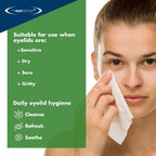 Eye Doctor Tea Tree Eye Wipes - Eyelid Cleansing Pads - Dry, Itchy, Sensitive Eyes - 40 Count - Damaged Box - BBE 09/2028