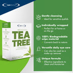 Eye Doctor Tea Tree Eye Wipes - Eyelid Cleansing Pads - Dry, Itchy, Sensitive Eyes - 40 Count - Damaged Box - BBE 09/2028