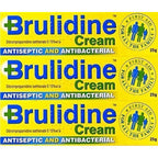 Brulidine Cream 25g - Antiseptic Skin Treatment - 3 Pack - New - BBE 03/2029