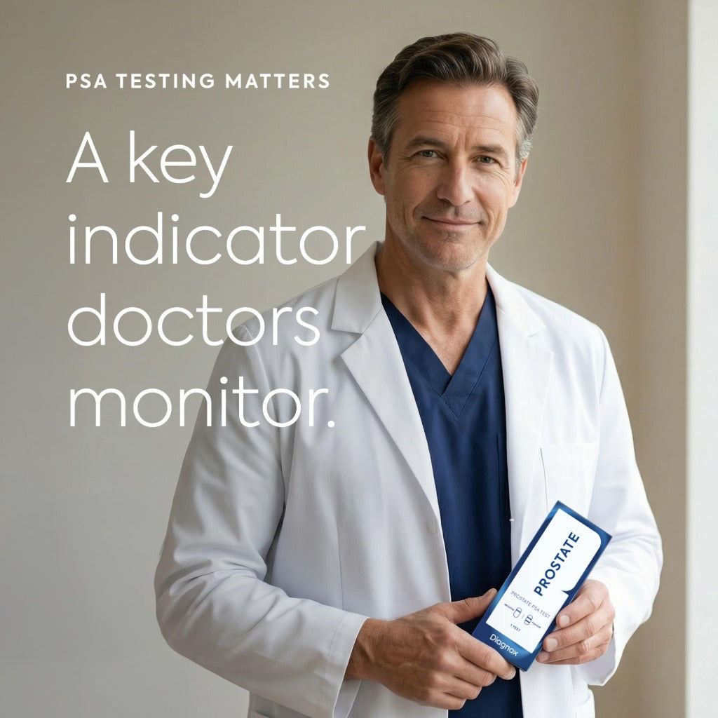 Diagnox PSA Test Kit for Men - Prostate Screening Blood Test - 1 Test Kit Home Health Check - Damaged Box - BBE 09/2028