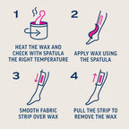 Veet Hot Wax Microwavable Jar - Essential Oils Floral Vanilla - Waxing Kit 250ml - Hair Removal - Damaged Box - BBE 09/2028