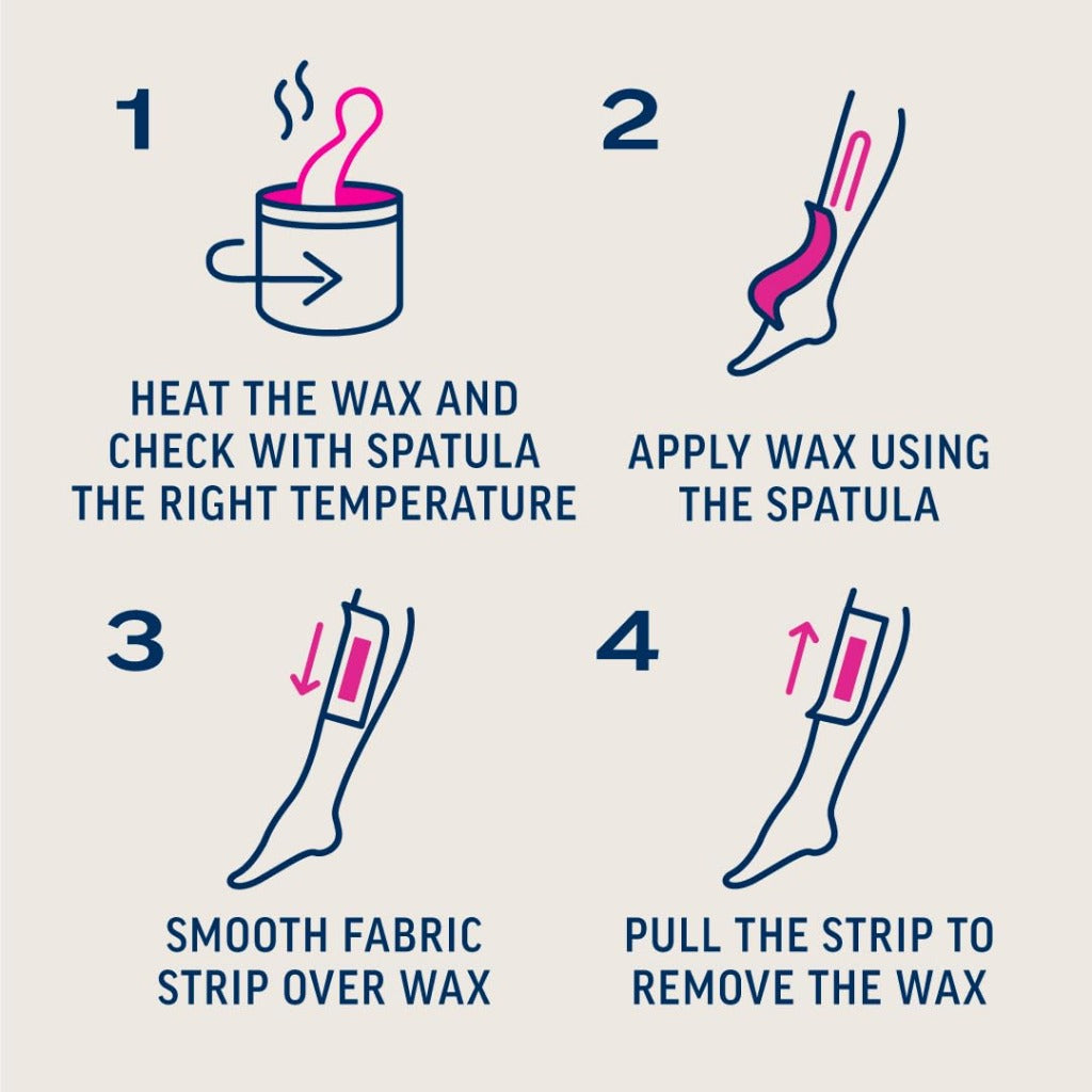 Veet Hot Wax Microwavable Jar - Essential Oils Floral Vanilla - Waxing Kit 250ml - Hair Removal - Damaged Box - BBE 09/2028
