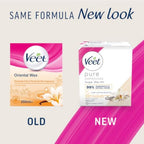 Veet Hot Wax Microwavable Jar - Essential Oils Floral Vanilla - Waxing Kit 250ml - Hair Removal - Damaged Box - BBE 09/2028