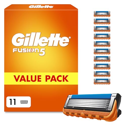 Gillette Fusion5 Razor Blade Refills for Men - 11 Count Cartridges - Damaged Box