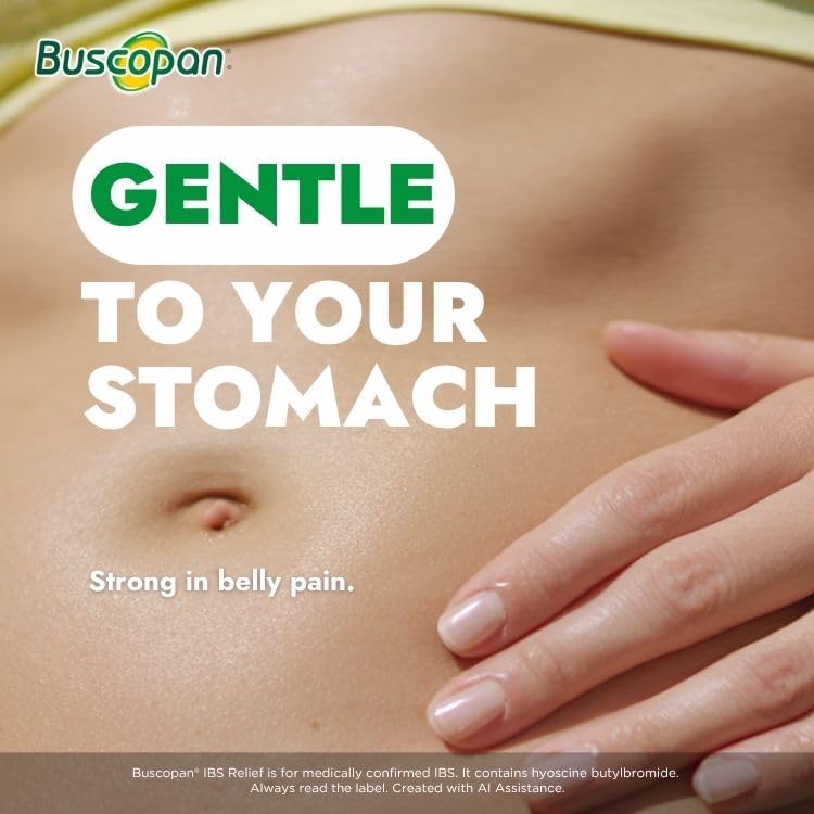 Buscopan Cramps 40 Tablets - Targeted Relief for Stomach & Belly Pain Discomfort - Damaged Box - BBE 05/2027