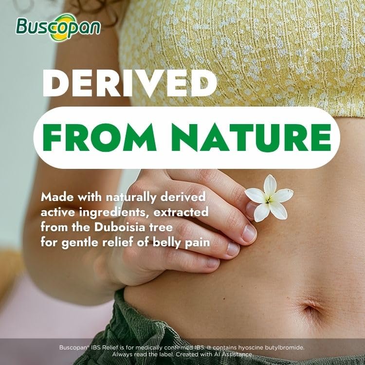 Buscopan Cramps 40 Tablets - Targeted Relief for Stomach & Belly Pain Discomfort - Damaged Box - BBE 05/2027