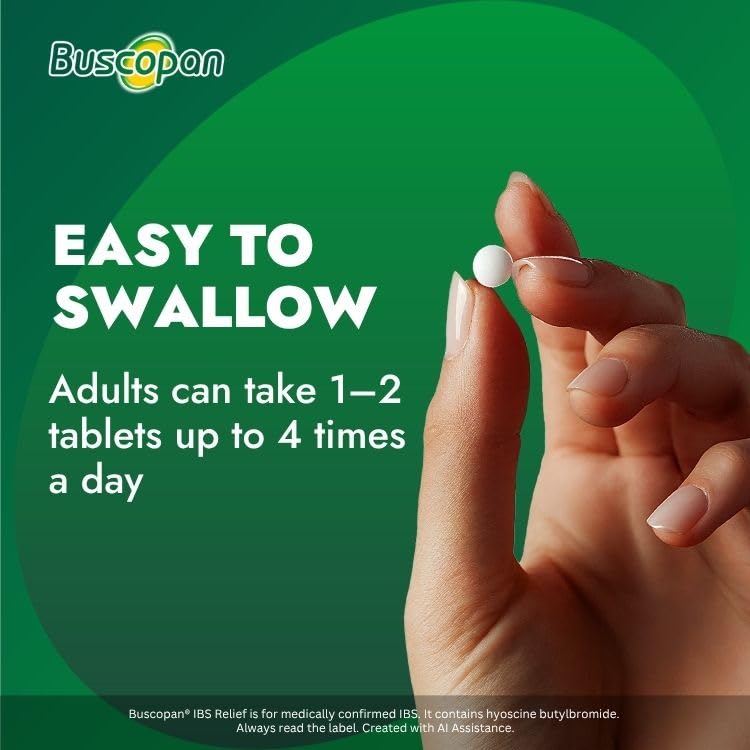 Buscopan Cramps 40 Tablets - Targeted Relief for Stomach & Belly Pain Discomfort - Damaged Box - BBE 05/2027