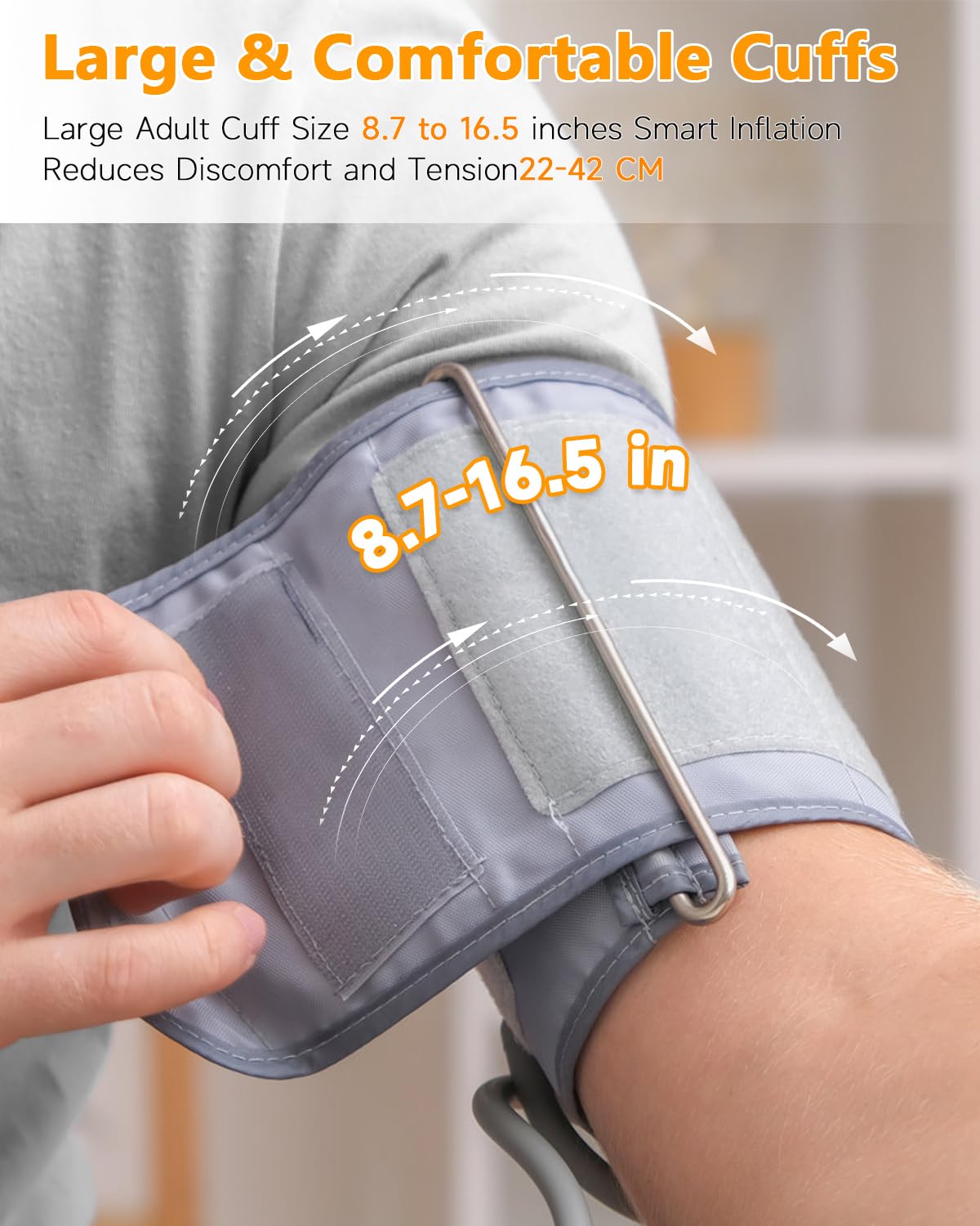 AILE Upper Arm Blood Pressure Monitor - Adjustable Cuff - 2x99 Memory Sets - Digital BP Machine - Damaged Box
