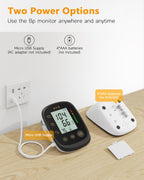 AILE Upper Arm Blood Pressure Monitor - Adjustable Cuff - 2x99 Memory Sets - Digital BP Machine - Damaged Box