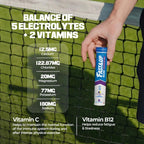 Fast&Up Reload Electrolyte Drink - Blackcurrant Lime - 80 Effervescent Tablets - Hydration Vitamin C B12 - Vegan - Damaged Box - BBE 06/2028