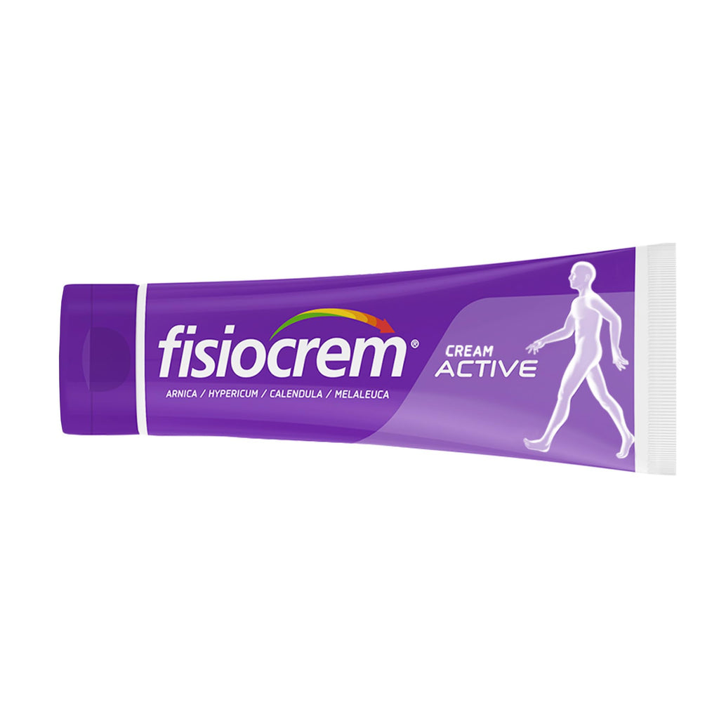 FISIOCREM Active Cream - Herbal Moisturising Massage Rub for Neck Shoulders Back - Arnica Montana - 60ml Relief Gel - Damaged Box