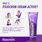 FISIOCREM Active Cream - Herbal Moisturising Massage Rub for Neck Shoulders Back - Arnica Montana - 60ml Relief Gel - Damaged Box