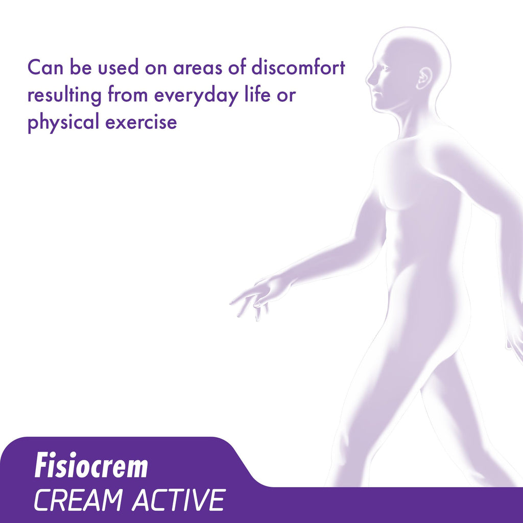 FISIOCREM Active Cream - Herbal Moisturising Massage Rub for Neck Shoulders Back - Arnica Montana - 60ml Relief Gel - Damaged Box