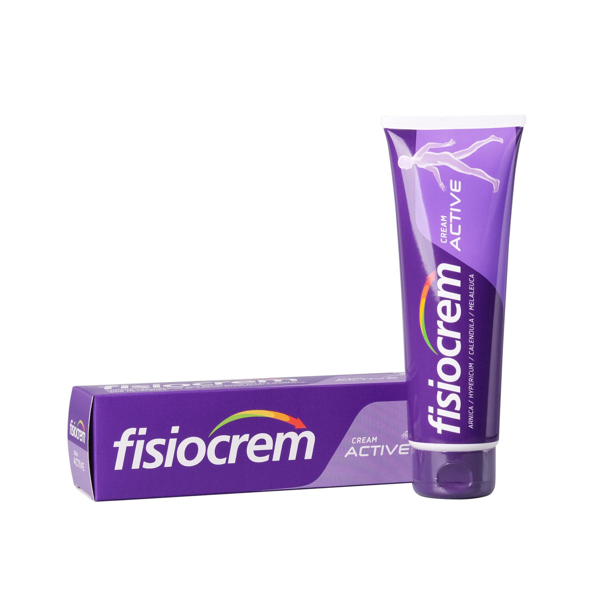 FISIOCREM Active Cream - Herbal Moisturising Massage Rub for Neck Shoulders Back - Arnica Montana - 60ml Relief Gel - Damaged Box