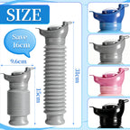 Topcloud Portable Urinal 750ML - Shrinkable Leak-Proof Unisex Emergency Travel Urinal for Adults, Elderly, Car, Camping, Bedside - Damaged Box