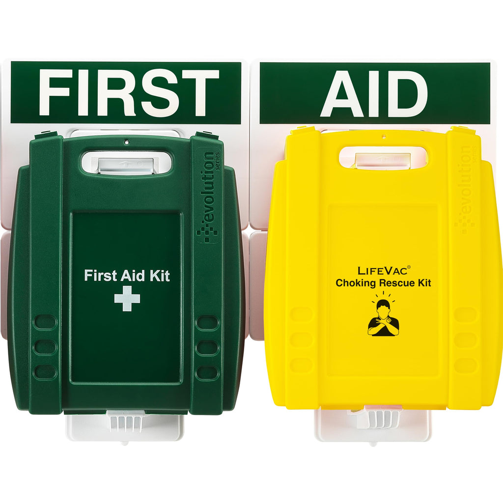 Safety First Aid Evolution LifeVac & British Standard First Aid Kit Point - Emergency Choking Device Wall Mount - New