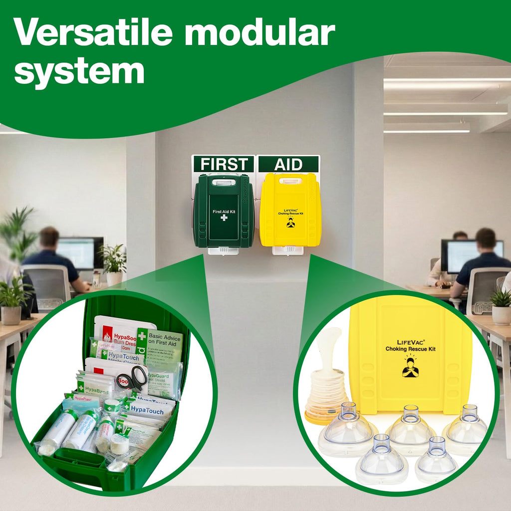 Safety First Aid Evolution LifeVac & British Standard First Aid Kit Point - Emergency Choking Device Wall Mount - New