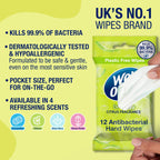 Wet Ones Be Zingy Antibacterial Hand Wipes - Biodegradable - 144 Count - Lemon Scented Wet Wipes - Damaged Box