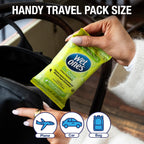 Wet Ones Be Zingy Antibacterial Hand Wipes - Biodegradable - 144 Count - Lemon Scented Wet Wipes - Damaged Box
