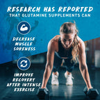 Applied Nutrition L-Glutamine Powder - Amino Acid for Muscle Recovery & Immune Support - Unflavoured 250g - New