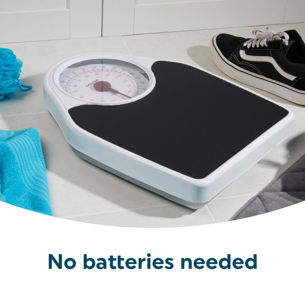 Salter Doctor's Style Mechanical Bathroom Scale - Easy Read Dial, 150kg / 23st 7lb, Body Weight, No Batteries - Damaged Box