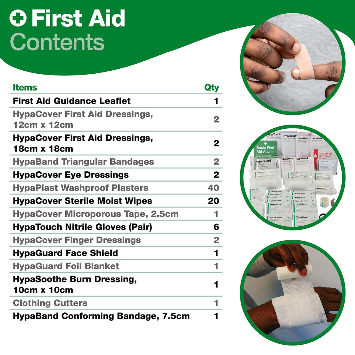 Safety First Aid Group Workplace First Aid Kit Refill - BS 8599 Compliant - Small - Health & Safety Supplies - New