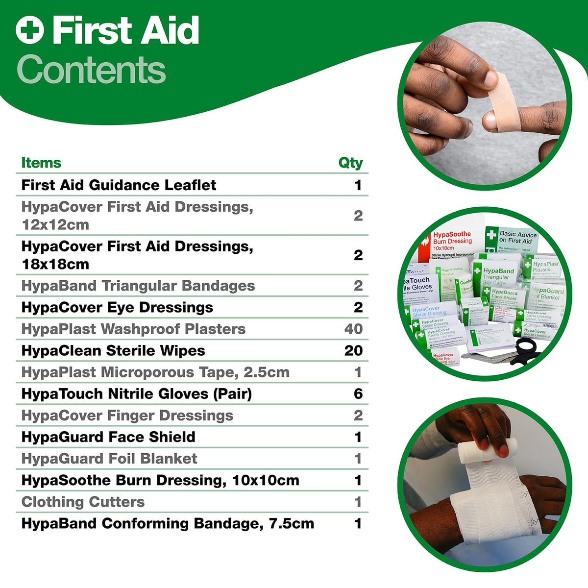 Safety First Aid Group Workplace First Aid Kit Refill - BS 8599 Compliant - Small - Health & Safety Supplies - New