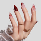 Beetles Instant Apex Nail Tips - Pre-Built Pre-Etched Strong Thick Acrylic - 192 Medium Almond 16 Sizes - Damaged Box