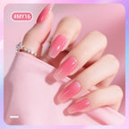 JODSONE Jelly Nail Polish Set - 10 Colors Quick Dry Translucent Nail Art Manicure Kit 5ML - New