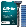 Gillette Mach3 Razor UEFA Champions League Edition - 12 Refills - Men's Shaving System - Damaged Box