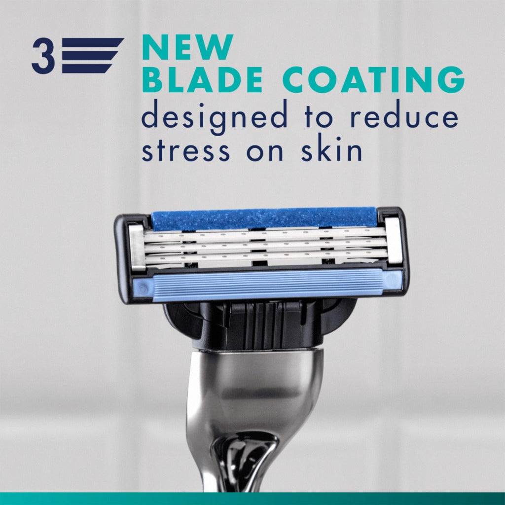 Gillette Mach3 Razor UEFA Champions League Edition - 12 Refills - Men's Shaving System - Damaged Box