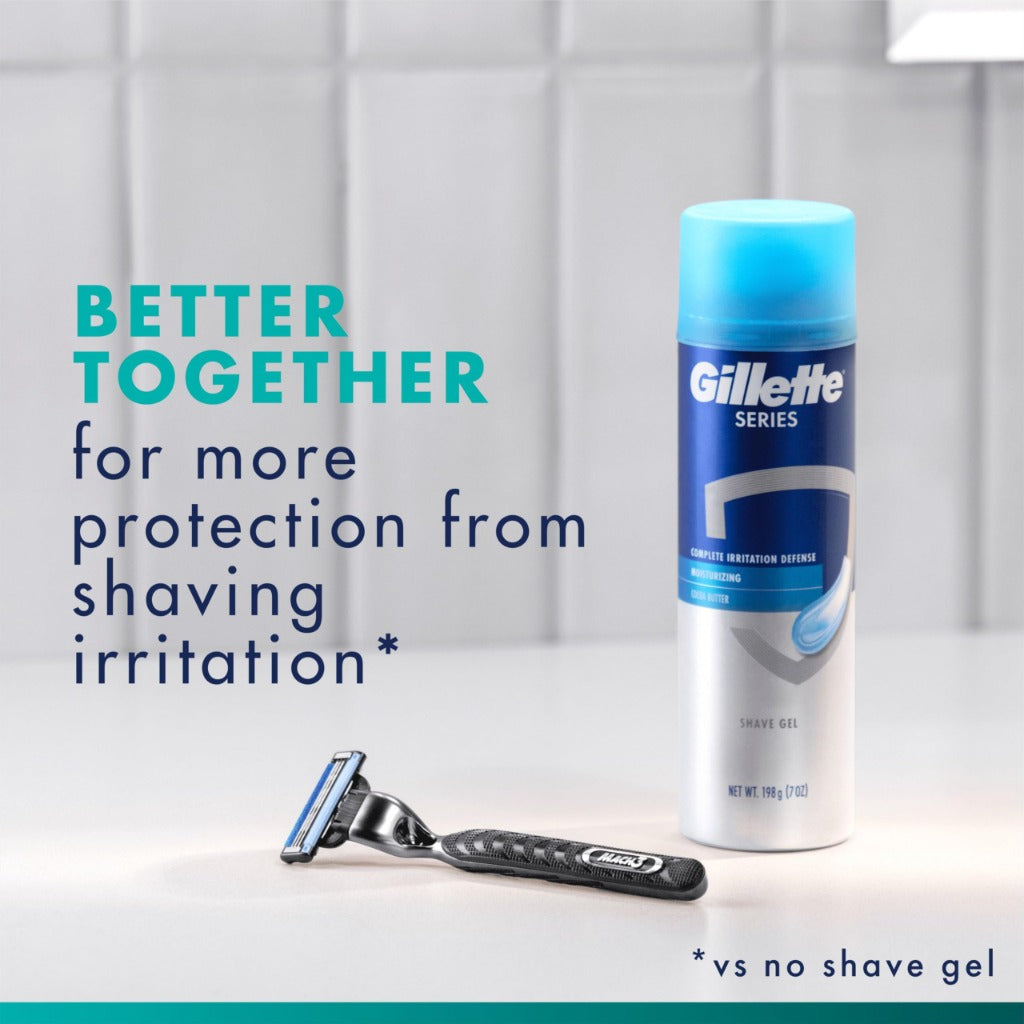 Gillette Mach3 Razor UEFA Champions League Edition - 12 Refills - Men's Shaving System - Damaged Box