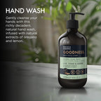 Baylis & Harding Goodness Natural Hand Wash 500ml 3 Pack Eco Friendly Vegan Liquid Soap - Damaged Box