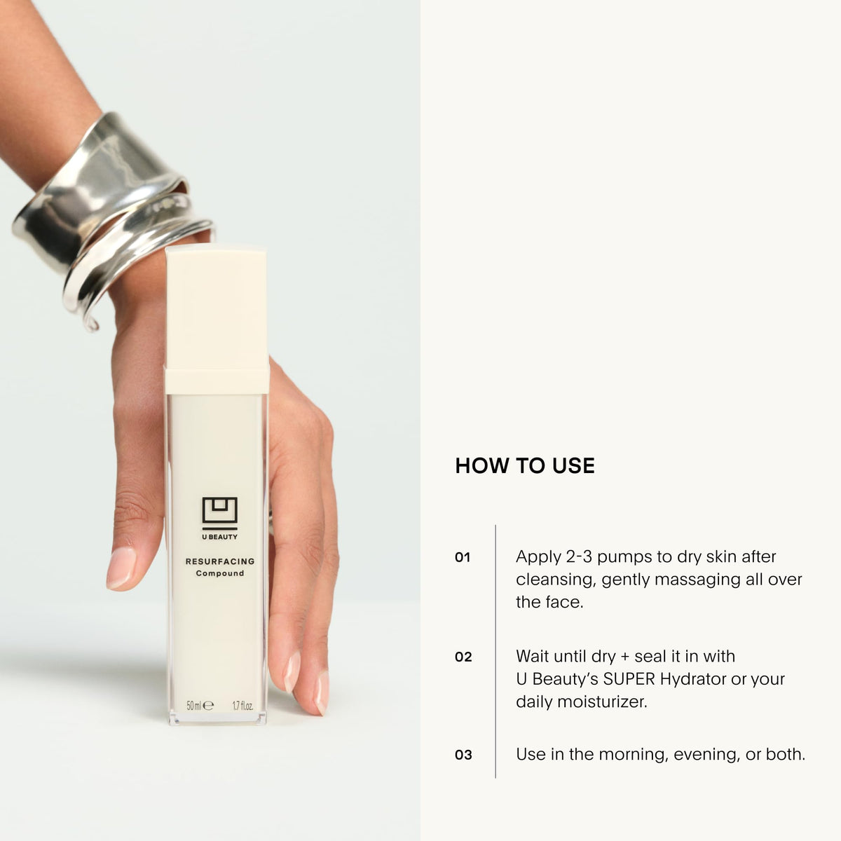 U Beauty Resurfacing Compound Serum - 15ml - Vitamin C Retinol Hyaluronic Acid Peptides - Face Fine Lines Pores - New