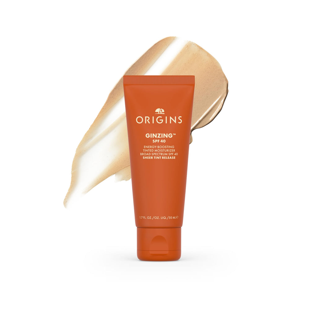 Origins GinZing Energy-Boosting Tinted Moisturiser SPF 40 Shade 2 - Hydrating Skin Tint with Caffeine & Ginseng 50ml - Damaged Box