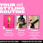 TIGI Bed Head Straighten Out Anti-Frizz Hair Serum - Smooths & Protects - 100ml - New