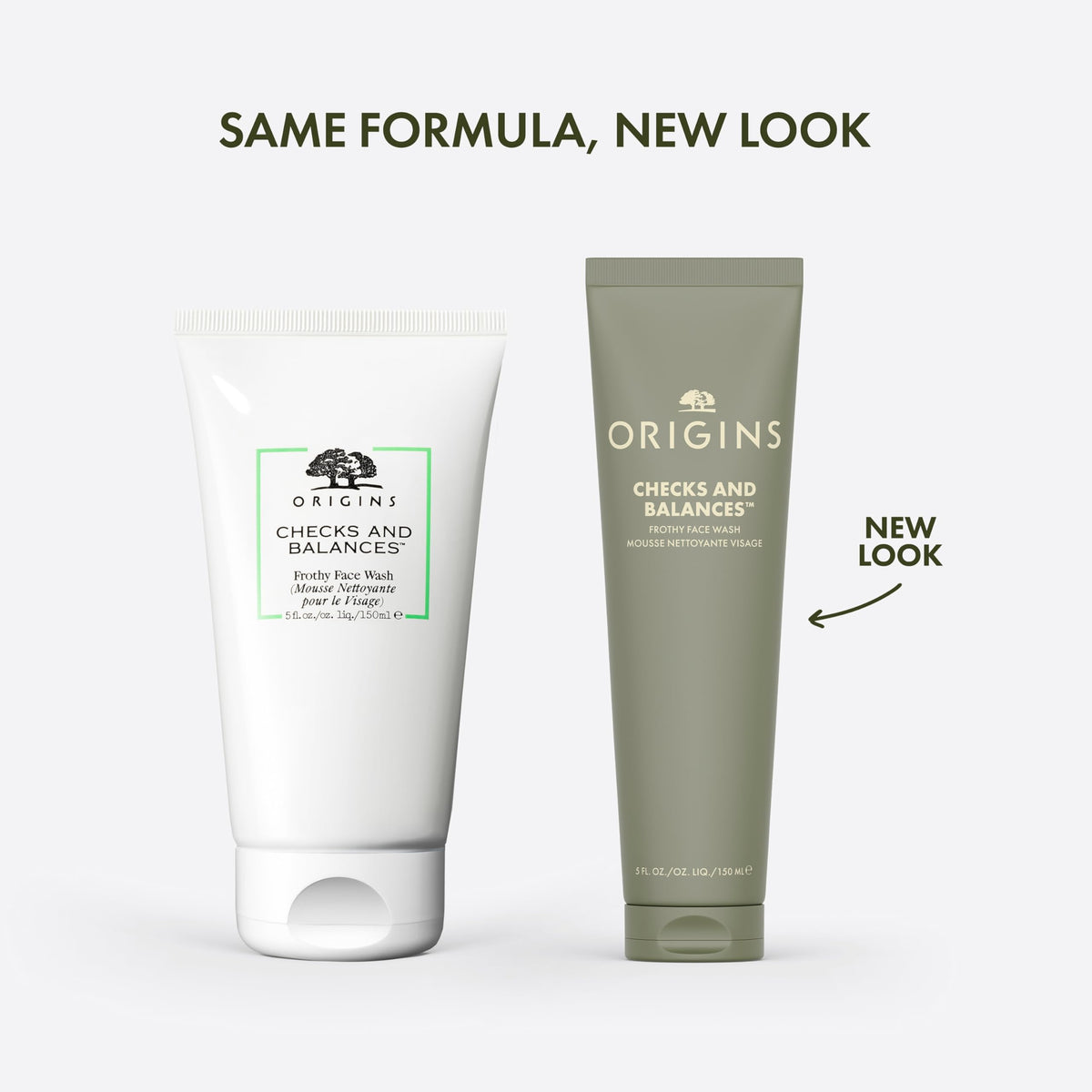 Origins Checks and Balances Frothy Face Wash - Gentle Cleanser All Skin Types - Mint 250ml - New