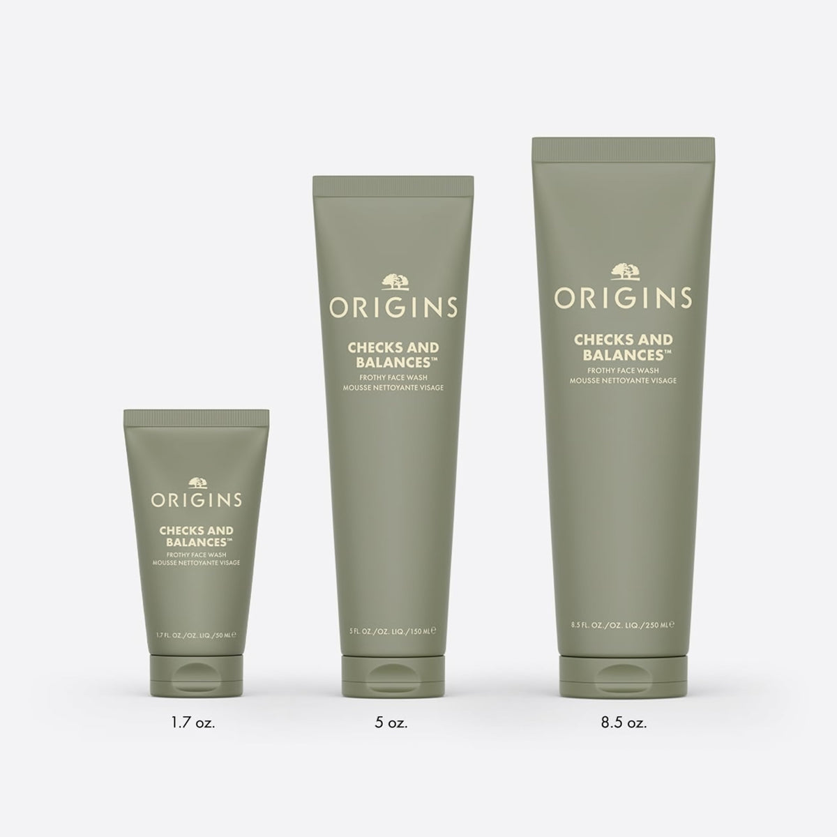 Origins Checks and Balances Frothy Face Wash - Gentle Cleanser All Skin Types - Mint 250ml - New