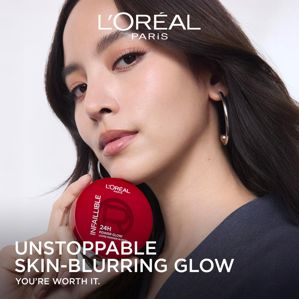 L'Oreal Paris Infallible 24 Hour Glow Loose Powder - Universal Shade - Long-Lasting Setting Powder - New