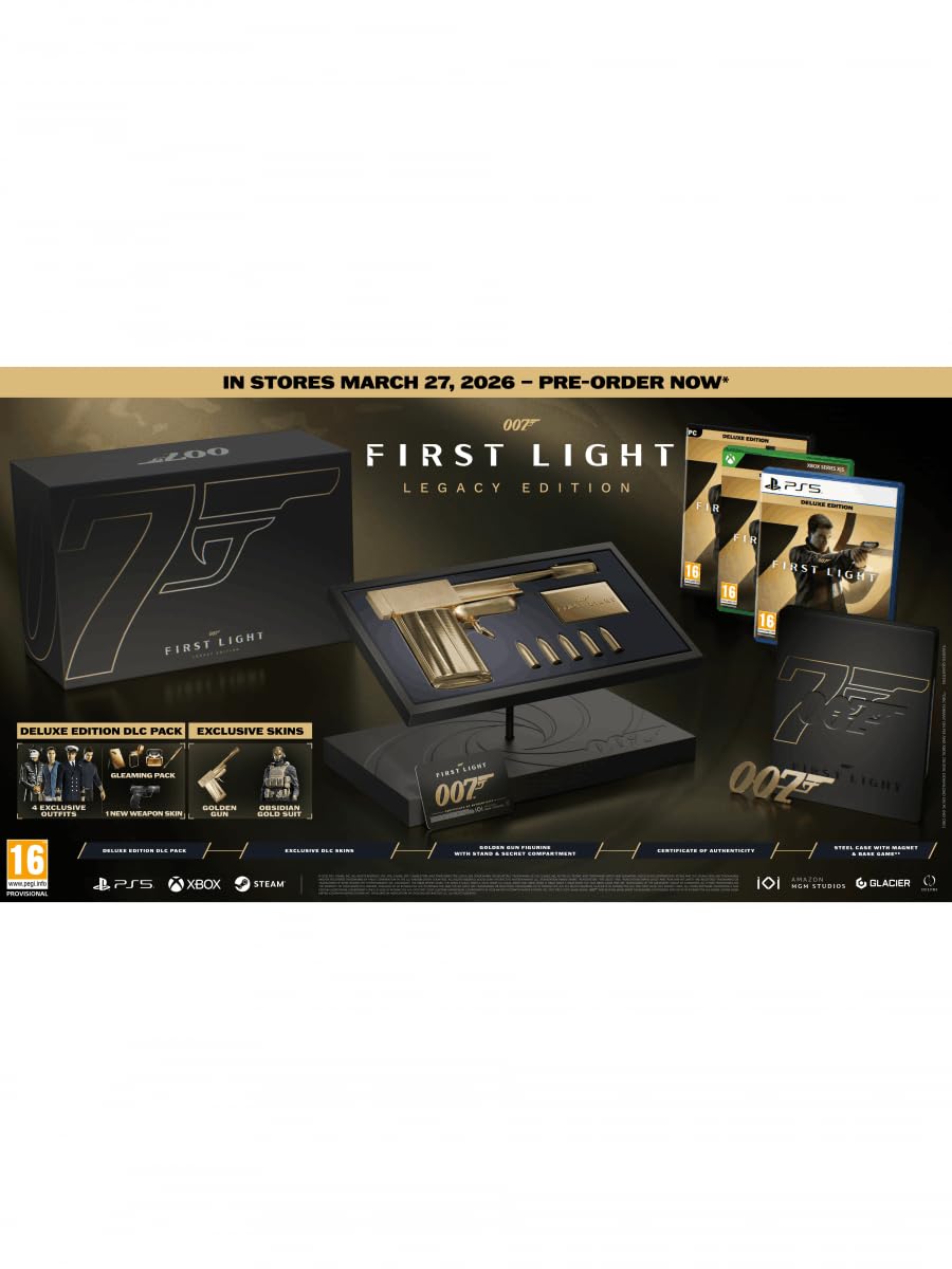 PS5 007 First Light Legacy Edition - PlayStation 5 Game - James Bond Action Adventure - Like New