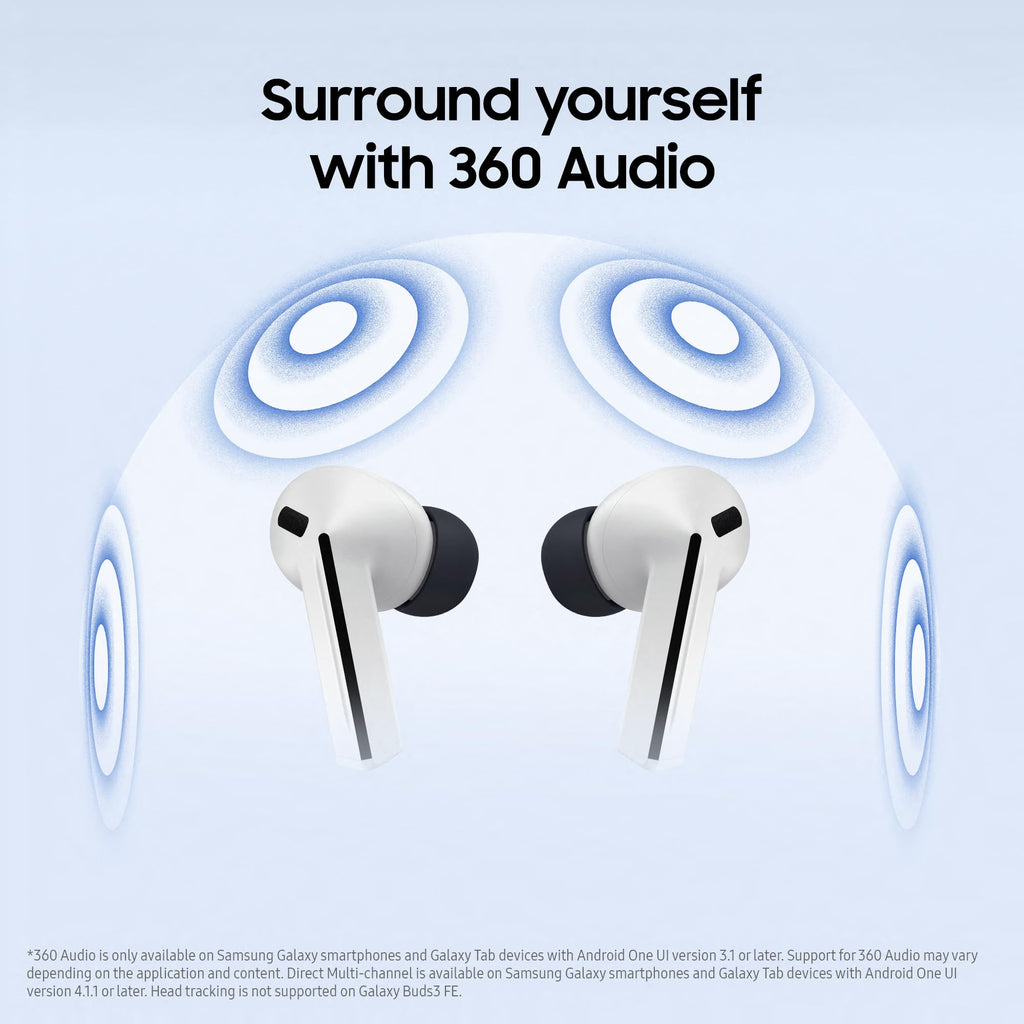 Samsung Galaxy Buds3 FE - Black Wireless Bluetooth In-Ear Headphones Earbuds - Like New