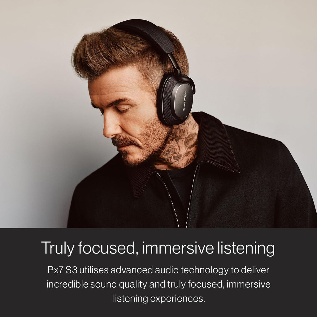 Bowers & Wilkins PX7 S3 Noise Cancelling Wireless Bluetooth Headphones Over-Ear Black - Like New