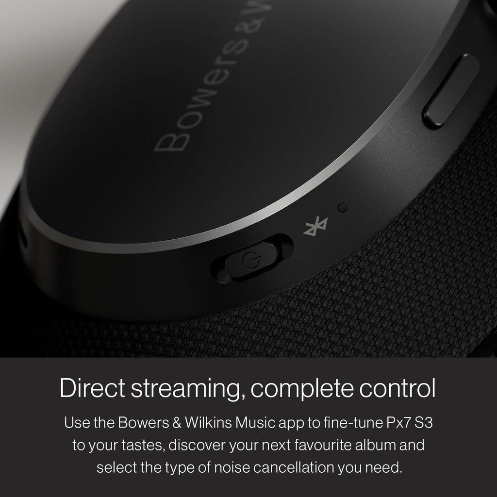Bowers & Wilkins PX7 S3 Noise Cancelling Wireless Bluetooth Headphones Over-Ear Black - Like New