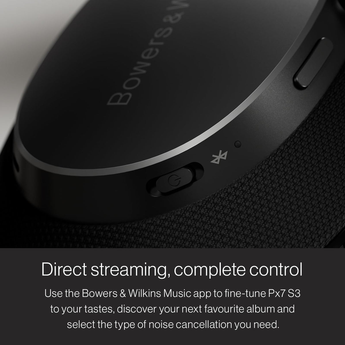 Bowers & Wilkins PX7 S3 Noise Cancelling Wireless Bluetooth Headphones Over-Ear Black - Like New