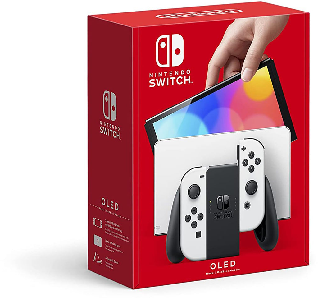Nintendo Switch OLED Console - White Handheld Gaming System - Like New